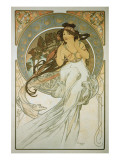 The Arts: La Musique Giclée-Premiumdruck von Alphonse Mucha