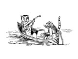 The Owl and The Pussycat Giclée-Premiumdruck von Edward Lear