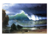 Coast of Emerald Lake reproduction procédé giclée par Albert Bierstadt