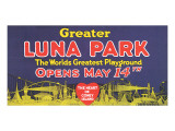 Greater Luna Park Opening reproduction procédé giclée