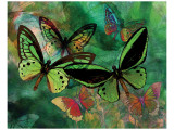 Green Butterfly Fantasy Premium Giclee-trykk av Melinda Bradshaw