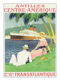 Antilles, Centre-Amerique Lámina giclée