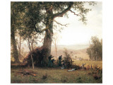Rebellion, Picketline in Virginia reproduction procédé giclée par Albert Bierstadt