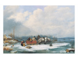 Winter Landscape, c.1849 Impressão giclée premium por Cornelius Krieghoff