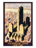 Rockefeller Center, New York Lámina giclée por Leslie Ragan