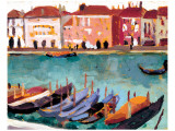 Gondoles a Venise reproduction procédé giclée par James Wilson Morrice