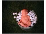 Too Pooped to Putt Lámina giclée por Linda Johnson