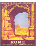 Rome, Par Le Train de Luxe Rome Express Giclée-Premiumdruck von Roger Broders