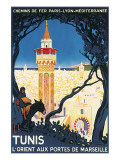 Tunis, L'Orient Aux Portes de Marseille reproduction procédé giclée par Roger Broders