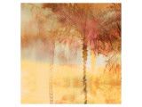 Palmae Square Gold IV Premium Giclee-trykk av Melinda Bradshaw