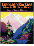 Colorado Rockies, Black Hills and Utah Lámina giclée Colorado Rockies, Black Hills and Utah Lámina giclée