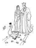The Golden Goose Premium Giclee Print by Leslie Brooke