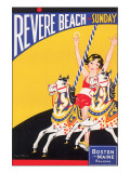 Revere Beach, Sunday Giclee Print by Charles Holmes W.