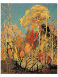 Herbst in Orillia|Autumn in Orillia Giclée-Premiumdruck von Franklin Carmichael