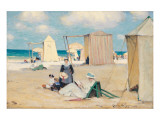Beach at Dinard reproduction procédé giclée par Clarence Alphonse Gagnon