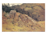 Study near Bernau in the Black Forest Premium Giclee-trykk av Eugen Bracht