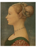 Portrait of Ignota, c.1433-1489 Giclee-tryk i høj kvalitet af Antonio Pollaiolo