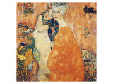 The Girlfriends Premium giclée print van Gustav Klimt