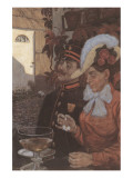 Idyll with Wheat Beer Premium giclée print van Hans Baluschek Idyll with Wheat Beer Premium giclée print van Hans Baluschek