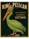King Pelican Brand California Iceberg Lettuce Giclee Print