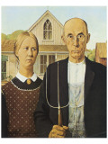 American Gothic Premium Giclee Print by Grant Wood