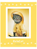 Rain Cat Giclee Print by Rachael Hale