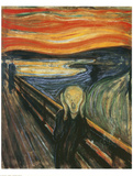 The Scream Premium giclée print van Edvard Munch