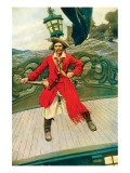 Captain Keitt Ensiluokkainen giclee-vedos tekijänä Howard Pyle Captain Keitt Ensiluokkainen giclee-vedos tekijänä Howard Pyle