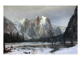 Cathedral Rocks, Yosemite Valley, California reproduction procédé giclée par Albert Bierstadt