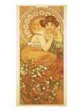 The Precious Stones: La Topaze reproduction procédé giclée par Alphonse Mucha