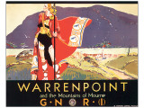 Warrenpoint and Mountains of Mourne Premium Giclee Print