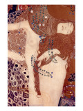 Watersnakes Premium Giclee Print by Gustav Klimt