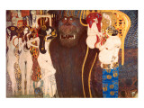 The Hostile Force, c.1902 reproduction procédé giclée par Gustav Klimt