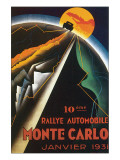 10eme Rallye Automobile Monte Carlo Giclee Print