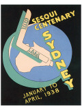 Sesqui Centenary, Sydney Wydruk giclee premium Sesqui Centenary, Sydney Wydruk giclee premium