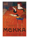 Les Cigarettes Mekka reproduction procédé giclée par Charles Loupot
