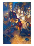 A Struggle Ensues Between Pirates and Police Giclee-tryk i høj kvalitet af Sir William Russell Flint A Struggle Ensues Between Pirates and Police Giclee-tryk i høj kvalitet af Sir William Russell Flint