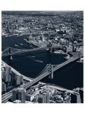 Manhattan and Brooklyn Bridge, New York Lámina giclée