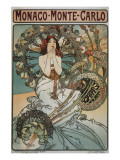 Monaco Monte-Carlo Premium Giclee Print by Alphonse Mucha Monaco Monte-Carlo Premium Giclee Print by Alphonse Mucha