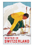 Invierno en Suiza Lámina giclée de primera calidad por E. Hermes Invierno en Suiza Lámina giclée de primera calidad por E. Hermes