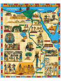 Tourist Map of Egypt Lámina giclée Tourist Map of Egypt Lámina giclée