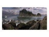 Seastack Gullage Lámina giclée por Steve Hunziker