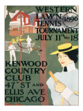 Western Lawn Tennis Tournament reproduction procédé giclée par Edward Penfield