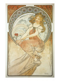 The Arts: La Peinture Giclee Print by Alphonse Mucha