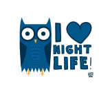 I Love Night Life Poster von Todd Goldman