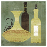 Wine to Live By I Art by David Fischer