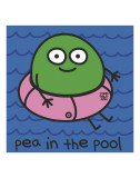 Pea In Pool Print by Todd Goldman