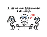 Illegitimate Kids Table Prints by Todd Goldman