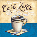 Café Latte Plakat av Karen Bates