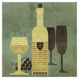 Wine to Live By II Poster von David Fischer